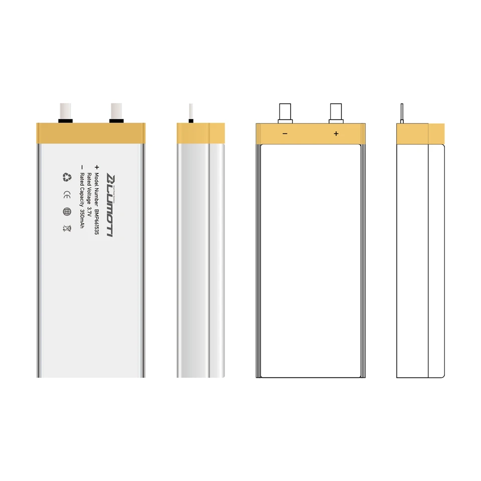 BMP661535-350mAh-3,7V